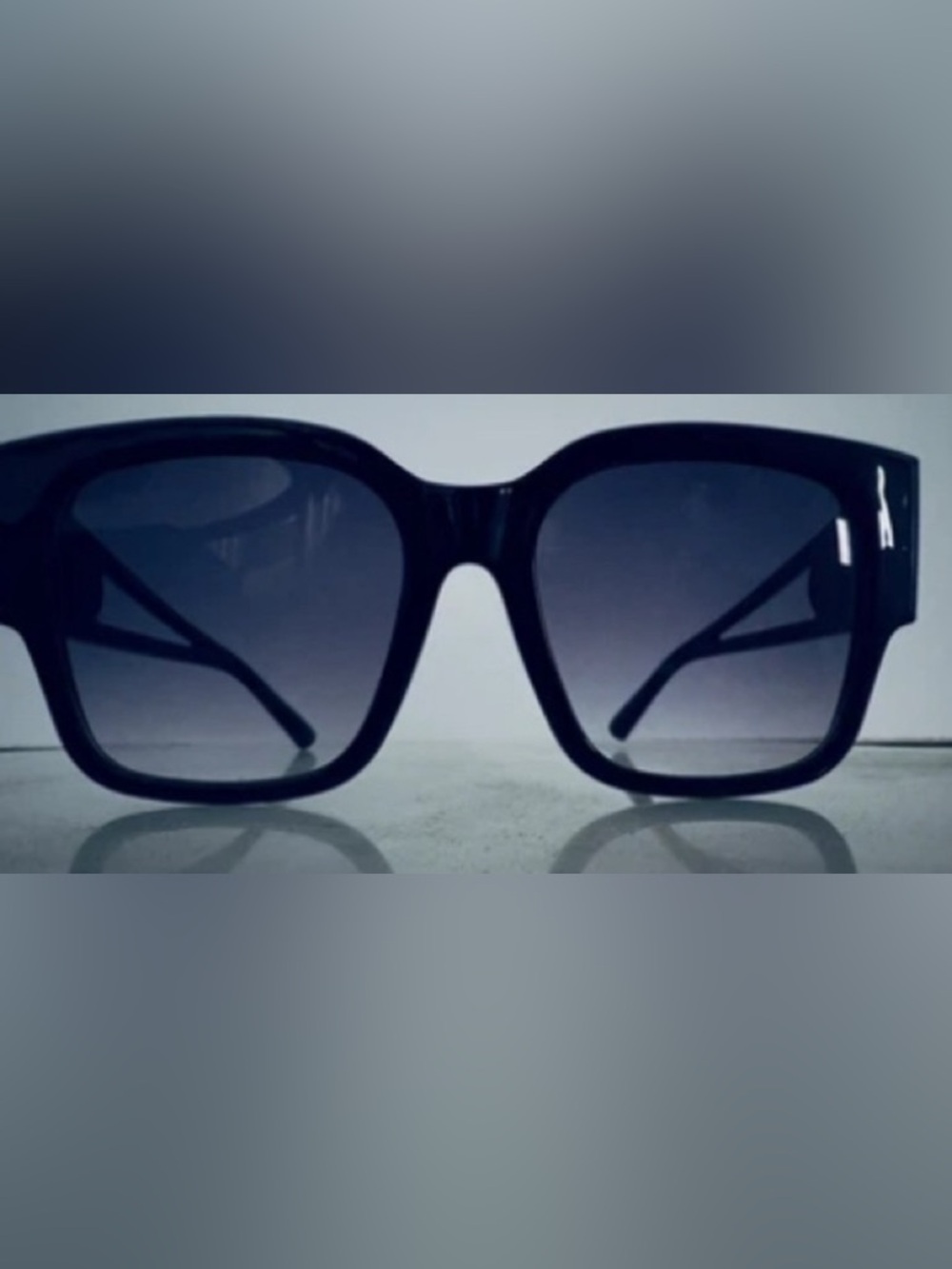 CHANEL Black Sunglasses with Gold CC Accent